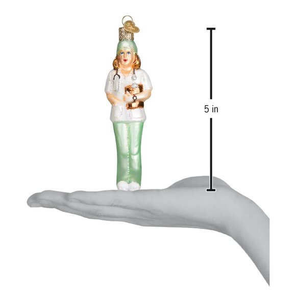 Nurse Christmas Ornament with Keepsake Box | Old World Christmas | NWT - Picture 5 of 8